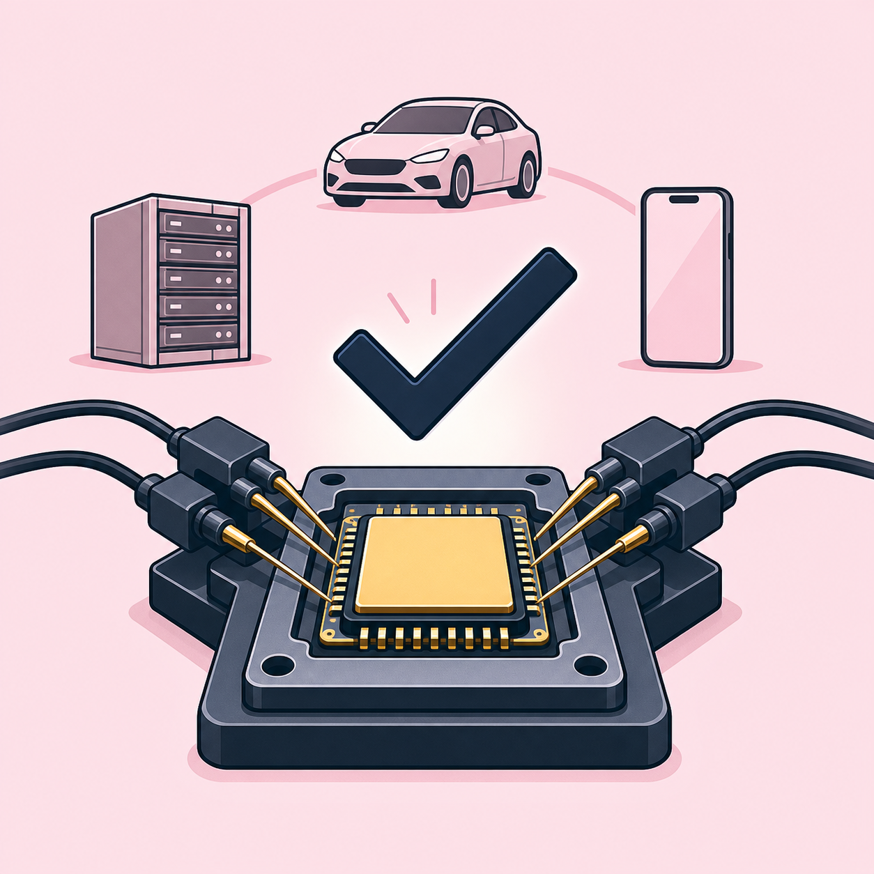 テスト・製品を表すイラスト